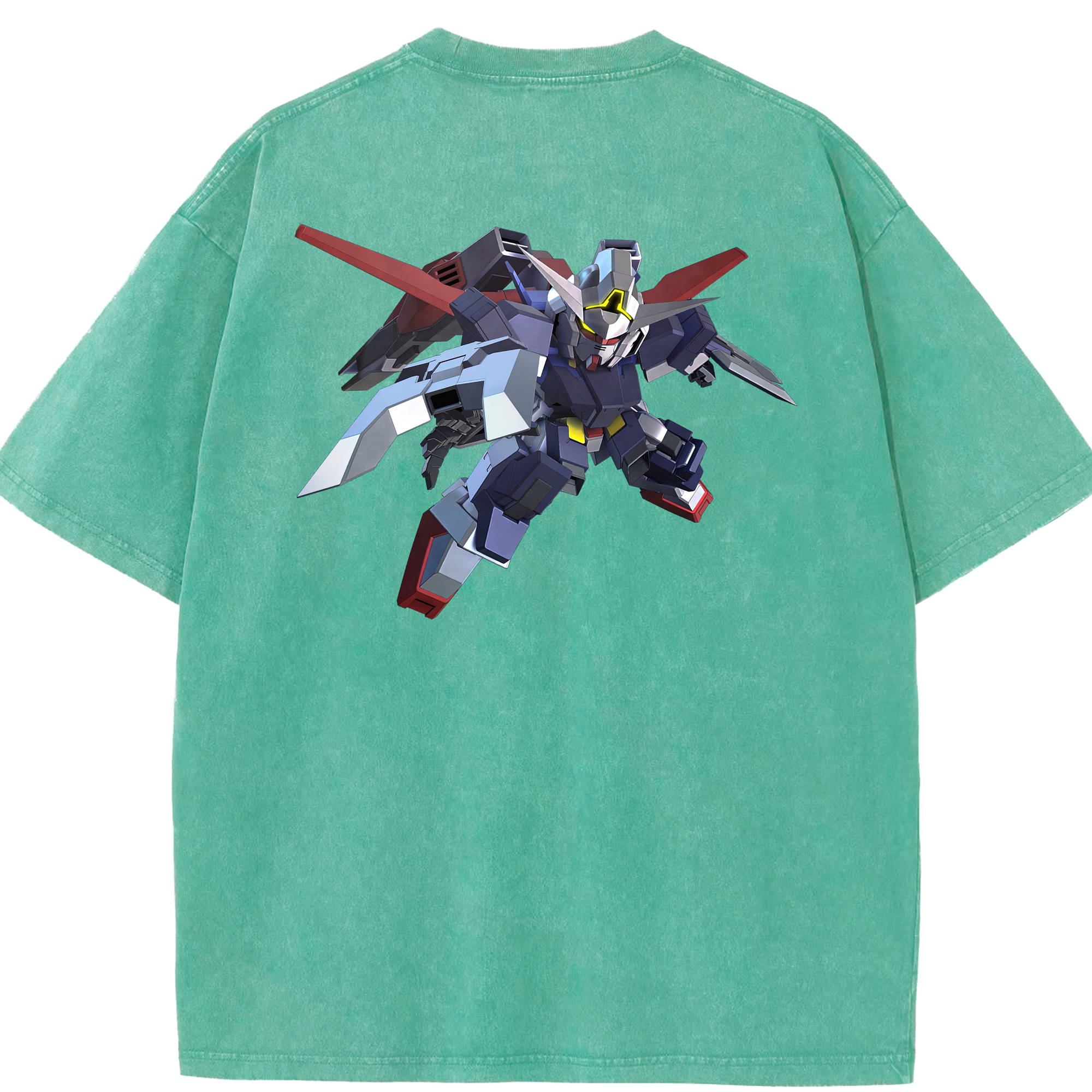 （画像用） 機動戦士ガンダム Mobile Suit Gundam 綿100% ヴィンテージ風 半袖Tシャツ（背面プリント）